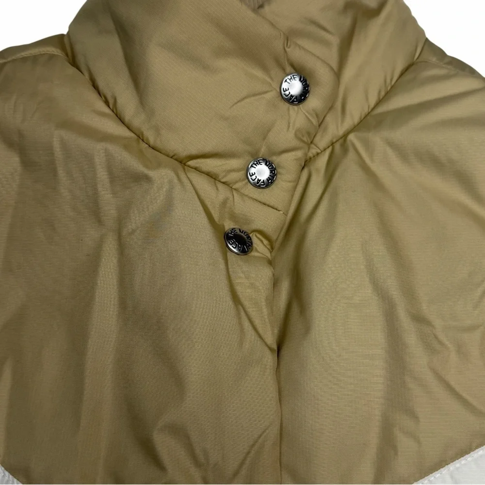 The North Face Kids Beige and White Vest